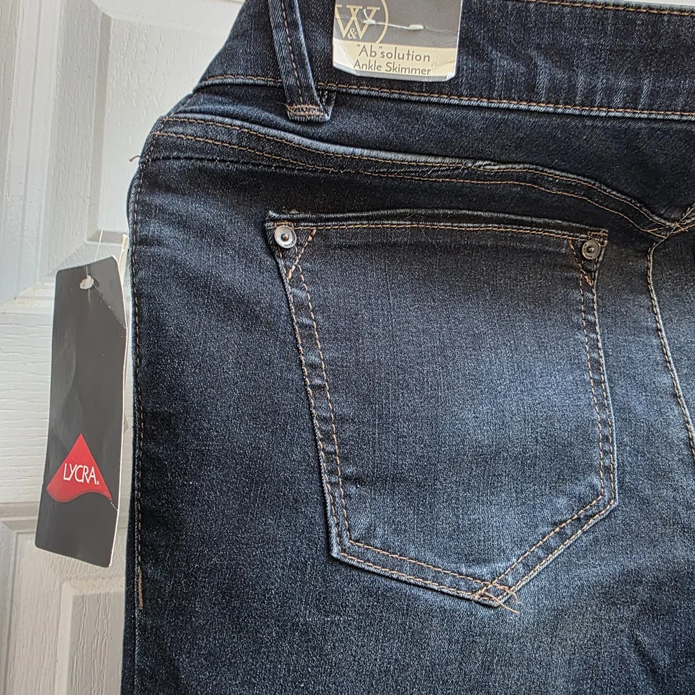 Wit & Wisdom 'Ab' Solution Raw Hem Skinny Jeans  *NEW* - Picture 5 of 9